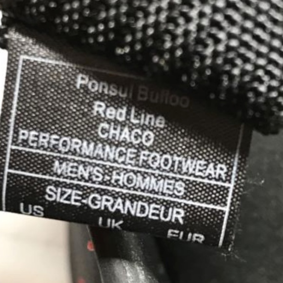 Chaco Red Line Black Water Shoes - Picture 7 of 7